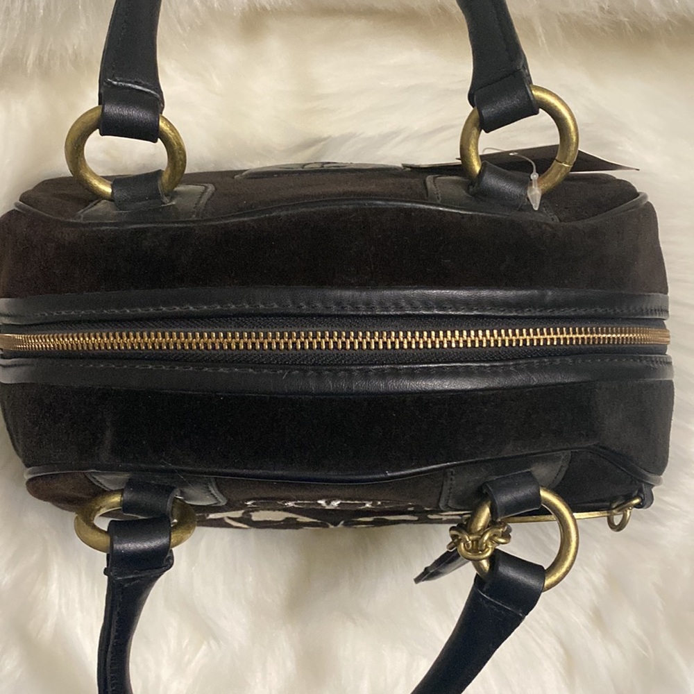 Juicy Couture Royal Juicy Dark Brown Bowler Bag NWT Y2K Rare/Vintage - Picture 10 of 15